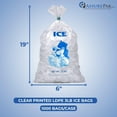thumbnail image 2 of LDPE Ice Bags - 3 LB - 6"x19" - 1000 Bags - 1.25 mil - Clear, 2 of 6