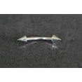 thumbnail image 2 of Curved Barbell With Spike Surgical Steel 1 piece 14G 5/16 (1.6x8mm) TES/4 (4MM Spike), 2 of 3