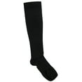 thumbnail image 3 of COUVER Unisex 15-21mmHg Compression Knee High Socks for Nurses, Black, 3 of 5