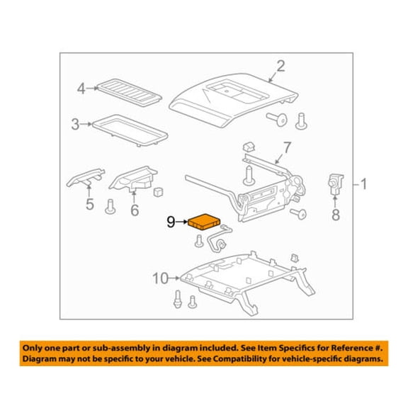 GM OEM Center Console-Module 23248791