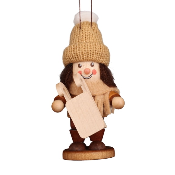 Alexander Taron 4.75” Christian Ulbricht Natural Sledder Christmas Figurine Ornament