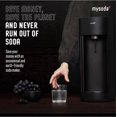 thumbnail image 4 of Nueva máquina de agua con gas Mysoda Glassy Design con botella de vidrio y plástico de 1 litro - Máquina de refrescos silenciosa de diseño nórdico con apertura de puerta corredera - No incluye cilindr, 4 of 5