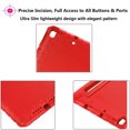 thumbnail image 6 of Kids Case for Apple iPad 10.2 Inch 2021/2020/2019, iPad 9th/8th/7th Generation Case with Rotating Handle/ Stand Lightweight Soft EVA Shockproof Rugged for iPad 10.2 Inch Tablet, Red, 6 of 7