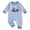 Blue, variant on mgoYE Infant Baby Boy Long Sleeve Romper Jumpsuit Pants Mallard Duck Waffle Knit Outfit Fall One Piece Clothes(White,0-3 Months)