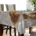 thumbnail image 3 of BZSMCE Square Tablecloth Latte Painting Pattern Tableclothes, 3 of 9
