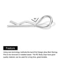 thumbnail image 4 of 60pcs Angle Body Clips Bent Springy Pins for All 1/8 1/10 1/12 Scale Model RC Car Fit 1.0mm Rod(Silver), 4 of 7