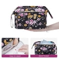 thumbnail image 5 of Makeup Bag Travel Toiletry Bag Cosmetic Bags for Women, Wide-open Pouch Make up Organizer Case for Travel Essentials Toiletries Accessories, Flower, 5 of 8