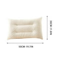 thumbnail image 3 of Bdday Throw Pillows for Couch Natural Rubber Pillow Core with Two-Way Concave Shape Close To The Cervical Vertebrae Neck Protection Pillow Decor Pillows, 3 of 9