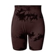 thumbnail image 7 of IWRICH Women's High Waist Workout Biker Shorts Gym Printed Seamless Cycling Scrunch Yoga Shorts Brown S, 7 of 7