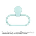 thumbnail image 5 of Unique Bargains Wall Mounted Round Towel Ring ABS Hanging Holder, Blue 2 Pack, 5 of 5