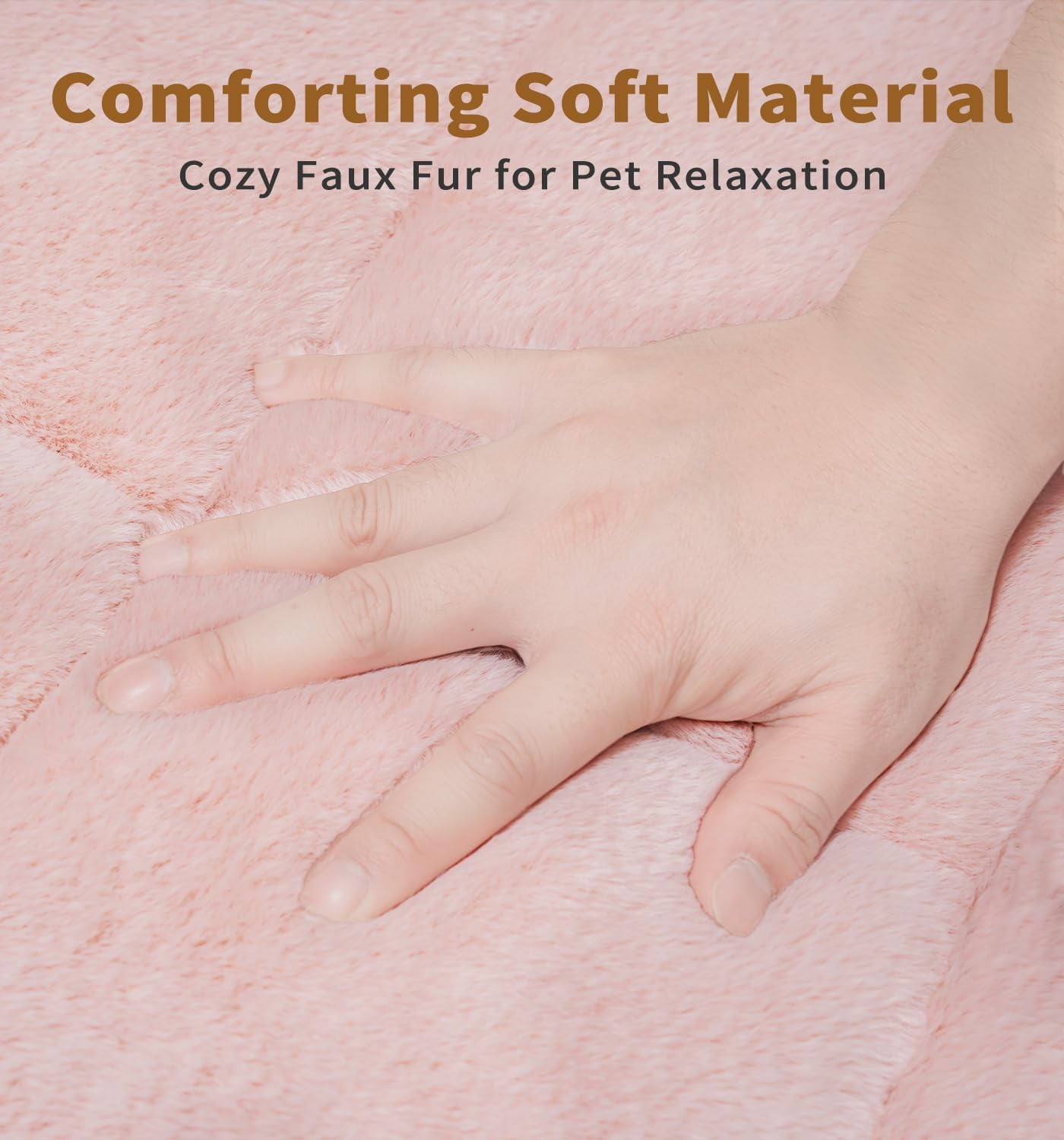 Made4pets Washable Dog Bed for Size Dogs, Reversible Foam Floor Dog Mat, 41x28, Pink