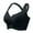Black, variant on Jamicy Front Closure Bras for Women Breathable Large Bust without Steel Rings Front Buckle Plus Size Women's Bra Shaped Back Shock-Absorbing Sports Collection