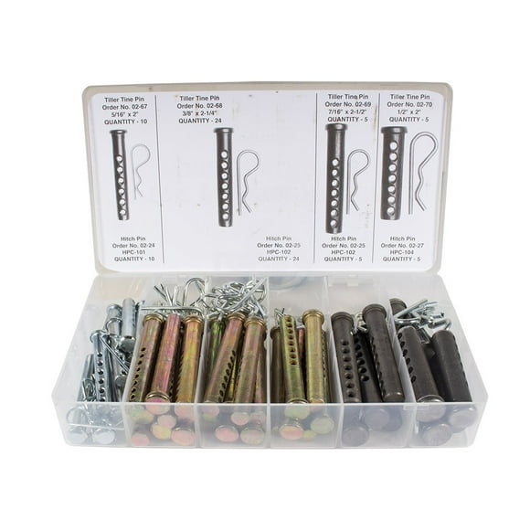 Hitch Pin Asmt,88-Pc Tine Pin