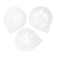thumbnail image 1 of Molde para hornear de 10 pulgadas de gran tamaño, accesorios de cocina, patrones de impresión de pasteles, plantilla, molde para decoración de magdale campanas blancas Soledad Plantilla de la torta Plantilla de la Navidad, 1 of 10