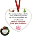 thumbnail image 4 of Shoreew Memorial Christmas Ornaments Hug from Heaven Heart Shaped Christmas Tree Ornament Sympathy Gifts for Loss of Loved One, 4 of 7