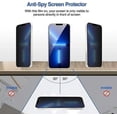 thumbnail image 4 of Privecy Tempered Glass Screen Protector For Apple iPhone 14 Pro - 2 Pack, 4 of 5