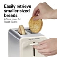 thumbnail image 6 of Hamilton Beach Contemporary 2 Slice Toaster with Wide Slots, Bagel Function, Toast Boost, Auto Shutoff, Sandstone, 6 of 10