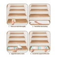 thumbnail image 4 of Coral Red Aqua Stripes Stair Treads Non Slip for Steps Minimalist Abstract Vertical Striped 4 Pcs Reusable Adhesive Stair Runner Mats for Dogs Elders Carpet Treads Rugs for Staircase 8x30 In, 4 of 7