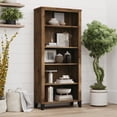thumbnail image 2 of Bush Furniture Somerset 5 Shelf Tall Bookcase in Fresh Walnut Finish, 2 of 8
