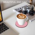thumbnail image 6 of Pink Christmas Coasters Set of 6, Absorbent Coasters for Drinks, Farmhouse Winter Xmas Beige Snowflakes Coaster for Desk Coffee Table Protection, Home Decor House Warming Gifts 4", 6 of 8