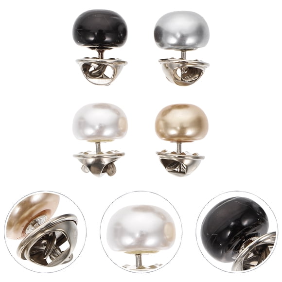20 Pcs Broches en Perles Métalliques Décoratives pour Vêtements de Filles