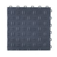 thumbnail image 5 of VEVOR Garage Tiles Interlocking, 12 x 12 x 0.53 inch 25 Pack Garage Floor Covering Tiles, Non-Slip Double-Sided Texture Garage Flooring Tiles, for Garages, Basements, Repair Shops, Graphite Gray, 5 of 9