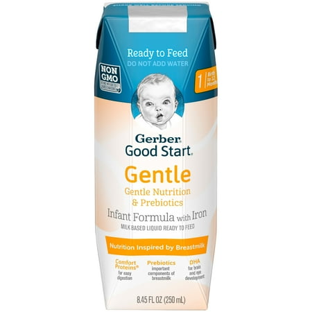 Gerber Good Start Gentle Non-GMO Ready to Feed Infant Formula, Stage 1, 8.45 fl. oz.