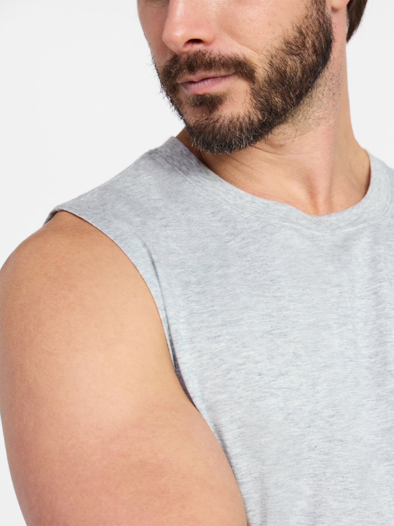 Athletic Works Men's and Men's Big & Tall Tri-Blend Muscle Tee, Sizes XS-4XLT