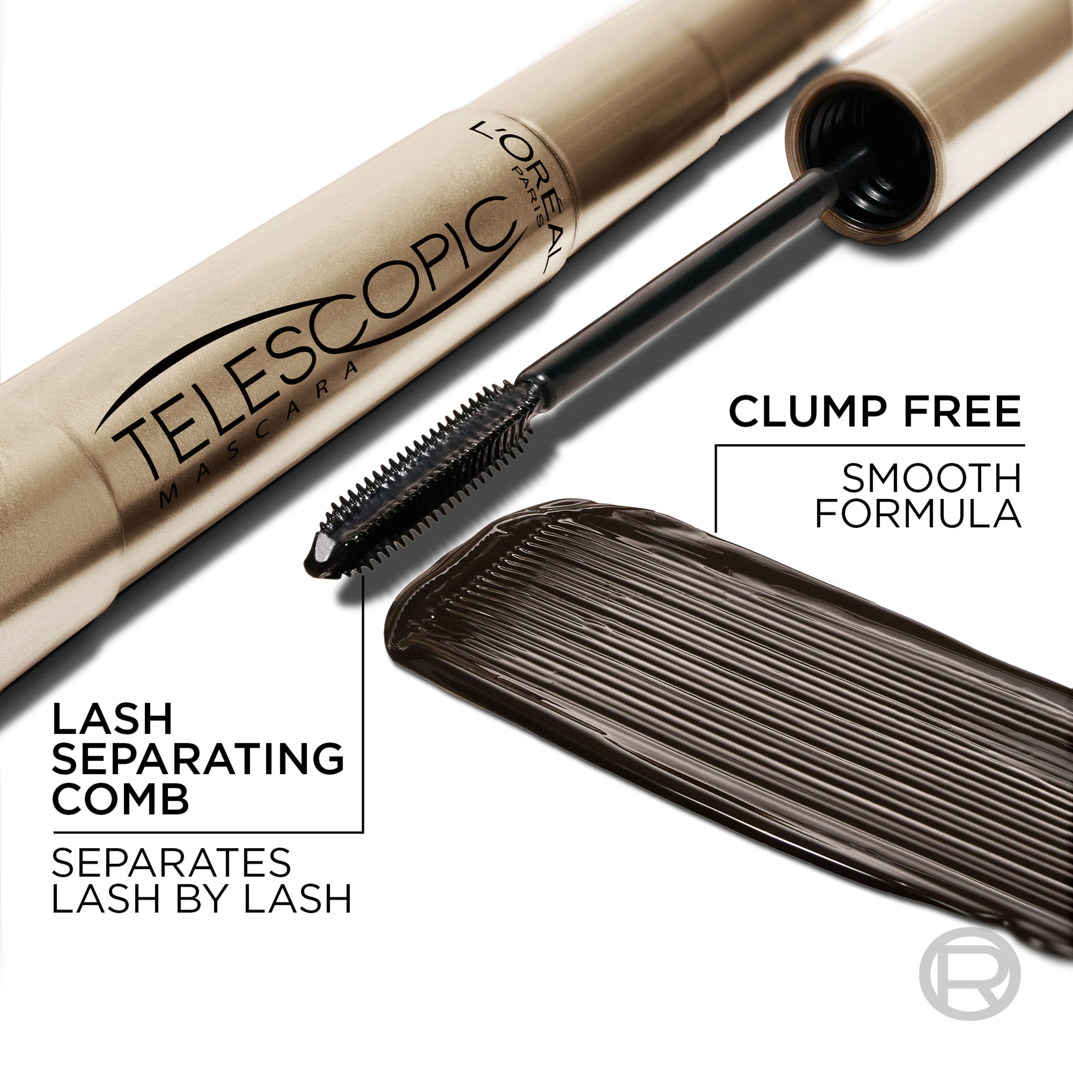 L'Oreal Paris Telescopic Waterproof Mascara, Black photo 4