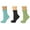Turquoise/Black/Lt.green, variant on Sierra Socks Women's Cotton Crew Socks, Small Diamond Pattern Socks, Casual & Comfortable, Everyday Wear Socks, 3 Pair Pack