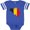 Football Blue and White, variant on Inktastic Belgian Map Flag Boys or Girls Baby Bodysuit