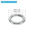 thumbnail image 2 of Unique Bargains 34mm Metal O Rings, 8 Pack 304 Stainless Steel Round Rings for Hardware Bags, 2 of 7