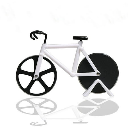 Bicycle Pizza Cutter Creative Bicycle Shape Pizza Cutter Kitchen Accessories Stainless Steel Pizza Cake Slicer Cutter 1pcs ()