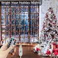 thumbnail image 2 of USB Curtain String Lights 8 Mode LED Garland Fairy Light Christmas Home Wedding Decoration 6M 2025 New Year Party Holiday Light, 2 of 4