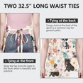 thumbnail image 6 of Dogs with Party Hats and Flowers Apron-Garden Aprons for Women with Pockets-Cotton Linen Waterproof Kitchen Cooking Gardening Aprons Adjustable for Kitchen,Cooking,BBQ and Salon 33x27 Inch, 6 of 7
