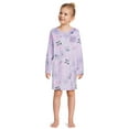 thumbnail image 2 of Wonder Nation Girls Long Sleeve Fleece Sleep Gown, Sizes 4-18 & Plus, 2 of 5