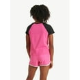 thumbnail image 2 of Justice Girl's Everyday Faves Short Sleeve Knot Front T-Shirt,Sizes XS-XLP, 2 of 4