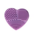 thumbnail image 1 of WIFKLSIIPG Silicone Heart Shape Makeup Brush Cleaner Cosmetic Cleaning Tool Washing Brush, 1 of 1