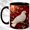Black, variant on White Dove Coffee Mug, Peace Bird Mug, Ceramic 11 oz