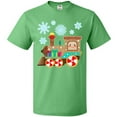 thumbnail image 3 of Inktastic Merry Christmas Train with Presents and Snowflakes T-Shirt, 3 of 5