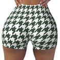thumbnail image 2 of Fuzoiu Scottish Checkered Print Women's Workout Shorts,Workout Biker Shorts Women,Exercise Fitness Shorts,Scrunch Short, Athletic Shorts for Gym Yoga Running Sport Active-Large, 2 of 8