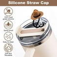 thumbnail image 5 of BZUEPRS Straw Cover Cap for Stanley Cup 30 40 oz, Silicone Straw Toppers Cowboy Hat, Tumbler Cup Accessories for 10mm 0.4in Straw Cute Gifts for Women, 5 of 7