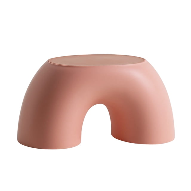 Taburete para niños Taburete de plástico con forma de arco iris Taburete de seguridad para niños Asiento para sala de estar, Rosa kenally HA002789-05