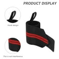 thumbnail image 3 of Weightlifting Wrist Wraps Wrist Support with Heavy Duty Thumb Loop - Wrap for Powerlifting - red, 3 of 5