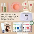 thumbnail image 3 of KOTAMU Waxing Kit for Women & Men, Wax Warmer for Hair Removal, Digital Wax Kit with SiliconePot，Ideal for Face Eyebrow Arm Legs Armpit &Sensitive Skin, Purple Waxing Machine With 44 Accessories, 3 of 9