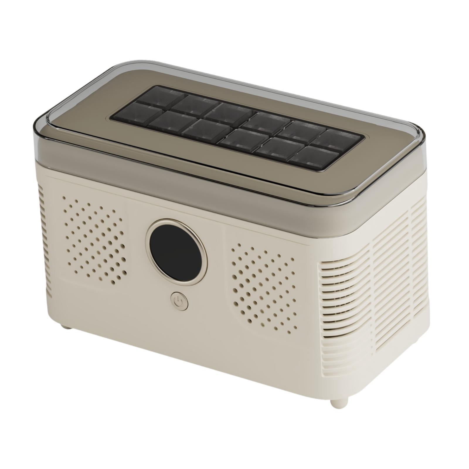 YWMJZEU Mini Desktop Ice Maker Countertop Fast Making for Dormitory Picnic Household White