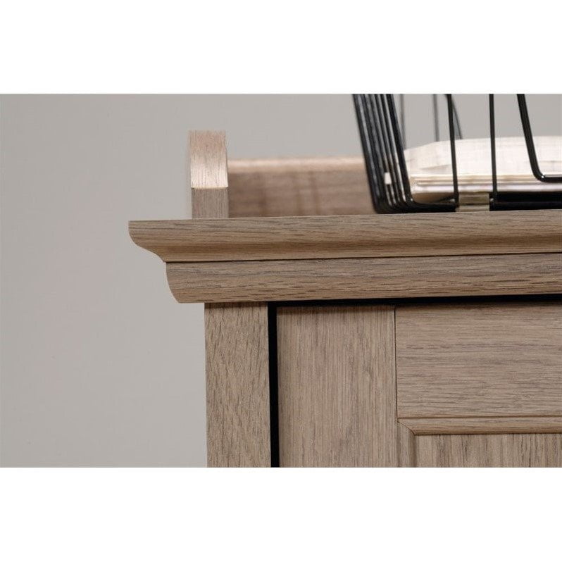Sauder Barrister Lane L Shaped Computer Desk In Salt Oak Sauder Barrister Lane L Shaped Computer Desk In Salt Oak