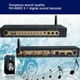 thumbnail image 3 of 5.1 Surround Sound System, 5.1 Channel Sound Decoder 192Khz/24Bit HD Multimedia Interface 4K ARC Optical Fiber Coaxial Analog Sound Decoder System 100-240V, 3 of 7