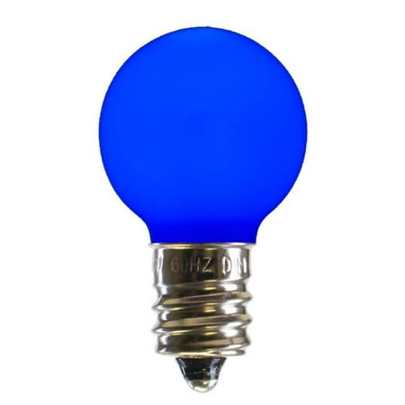 

0.96 watt G30 Blue Ceramic LED Bulb with E12 Nickel Base - 25 per Bag
