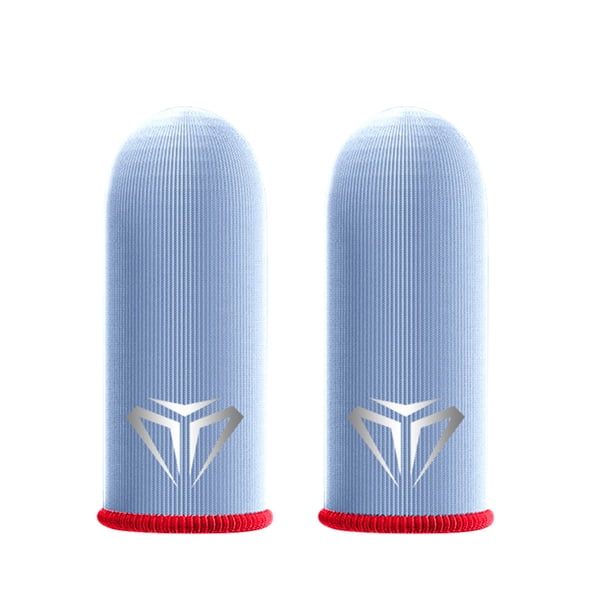 2 Guantes Impermeables para Dedos para Juegos Teléfonos Móviles (rojo)